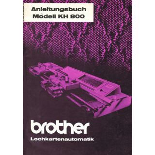 Anleitungsbuch Brother KH-800